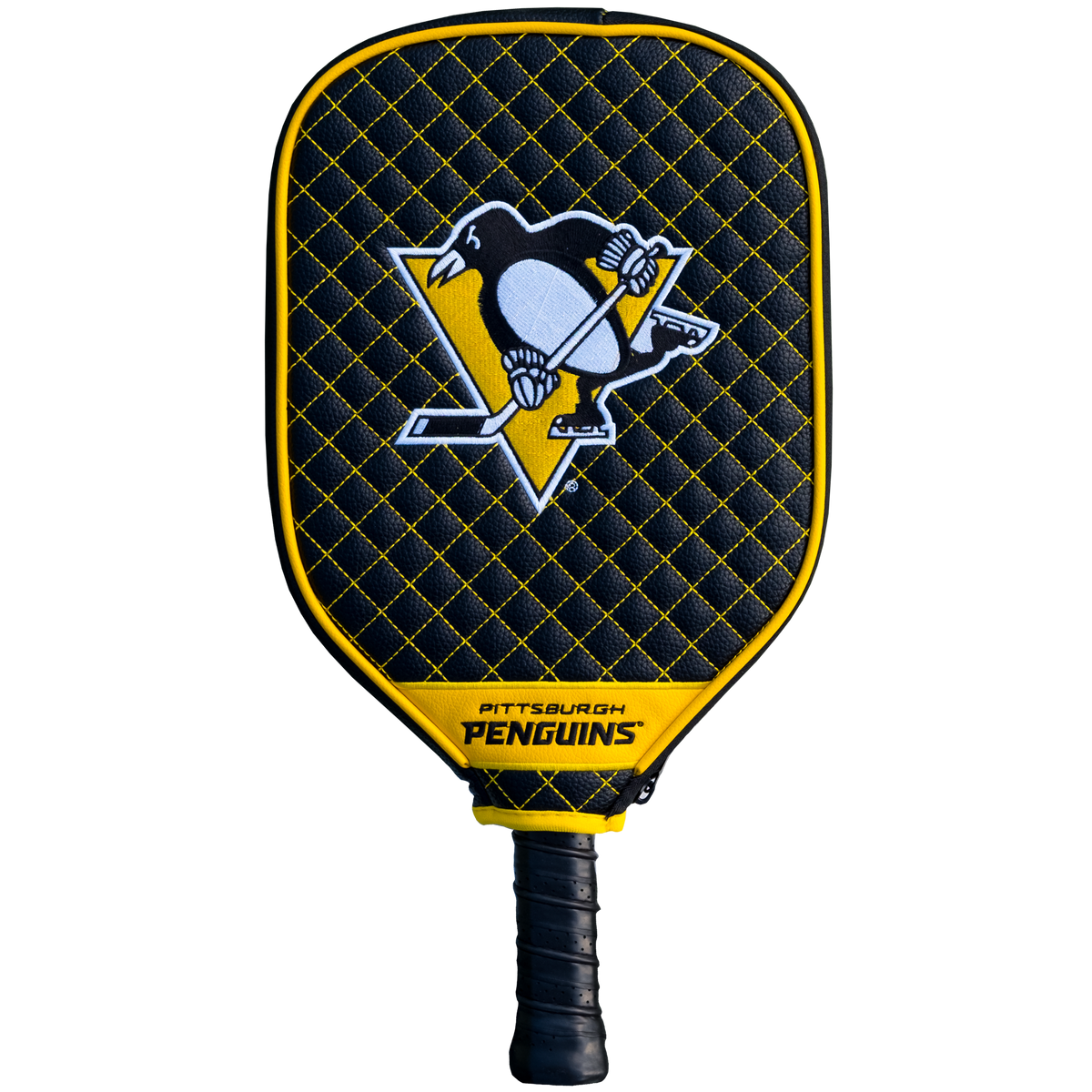 Pittsburgh Penguins quilted pickleball paddle cover