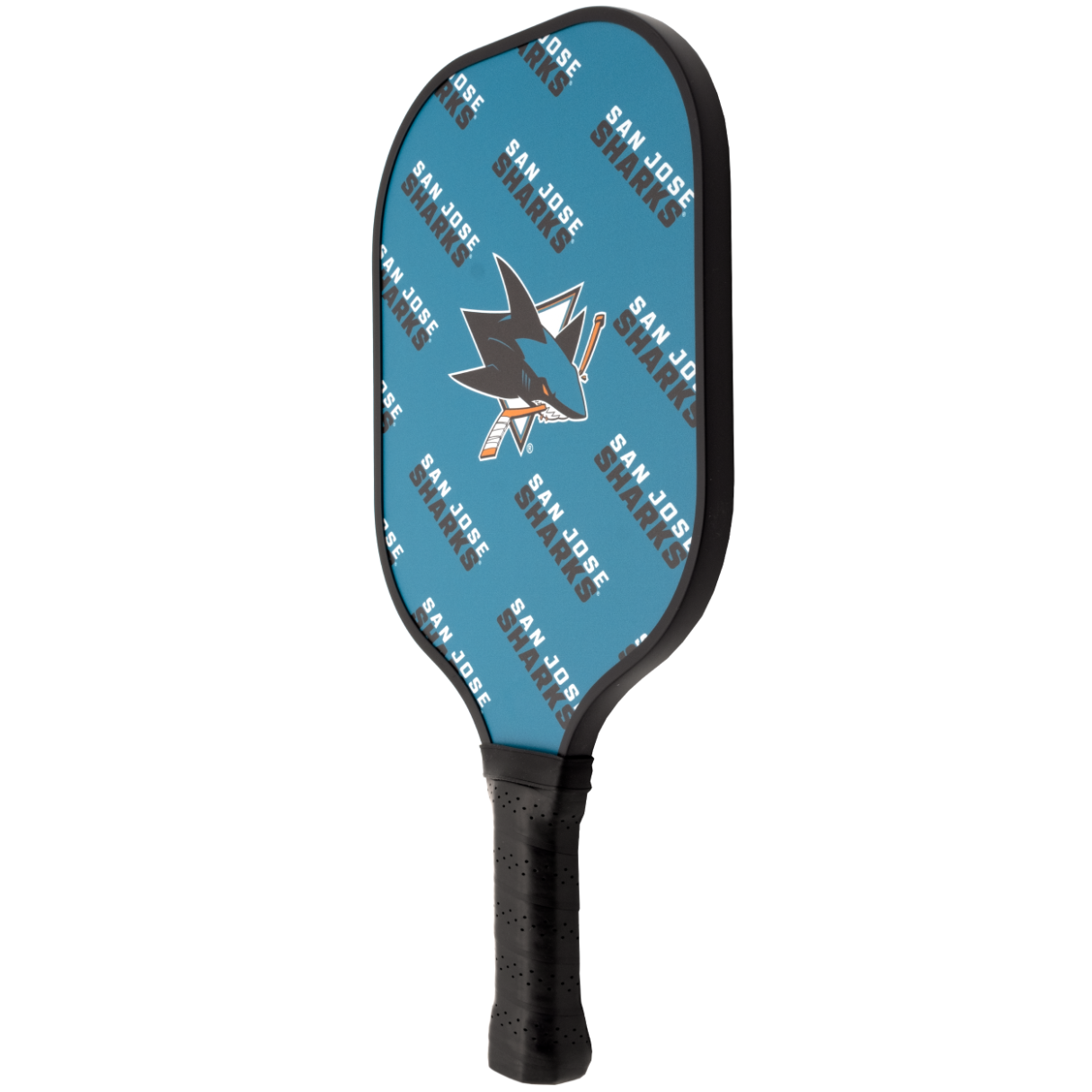 San Jose Sharks pickleball paddle back view
