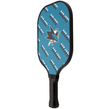 San Jose Sharks pickleball paddle back view
