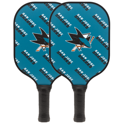 San Jose Sharks pickleball paddle set
