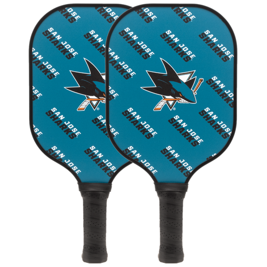San Jose Sharks pickleball paddle set