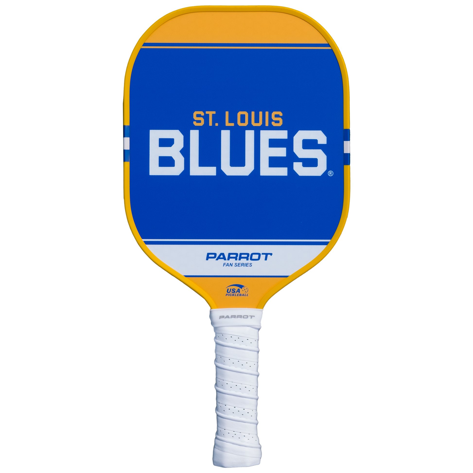 St Louis Blues Sport Plus pickleball paddle back view