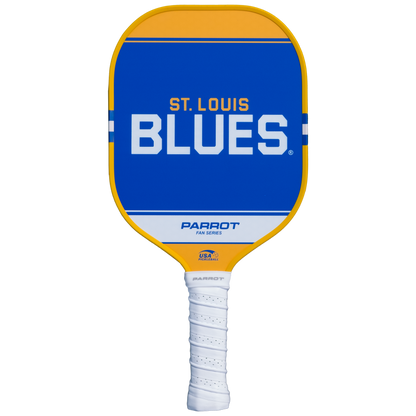 St Louis Blues Sport Plus pickleball paddle back view