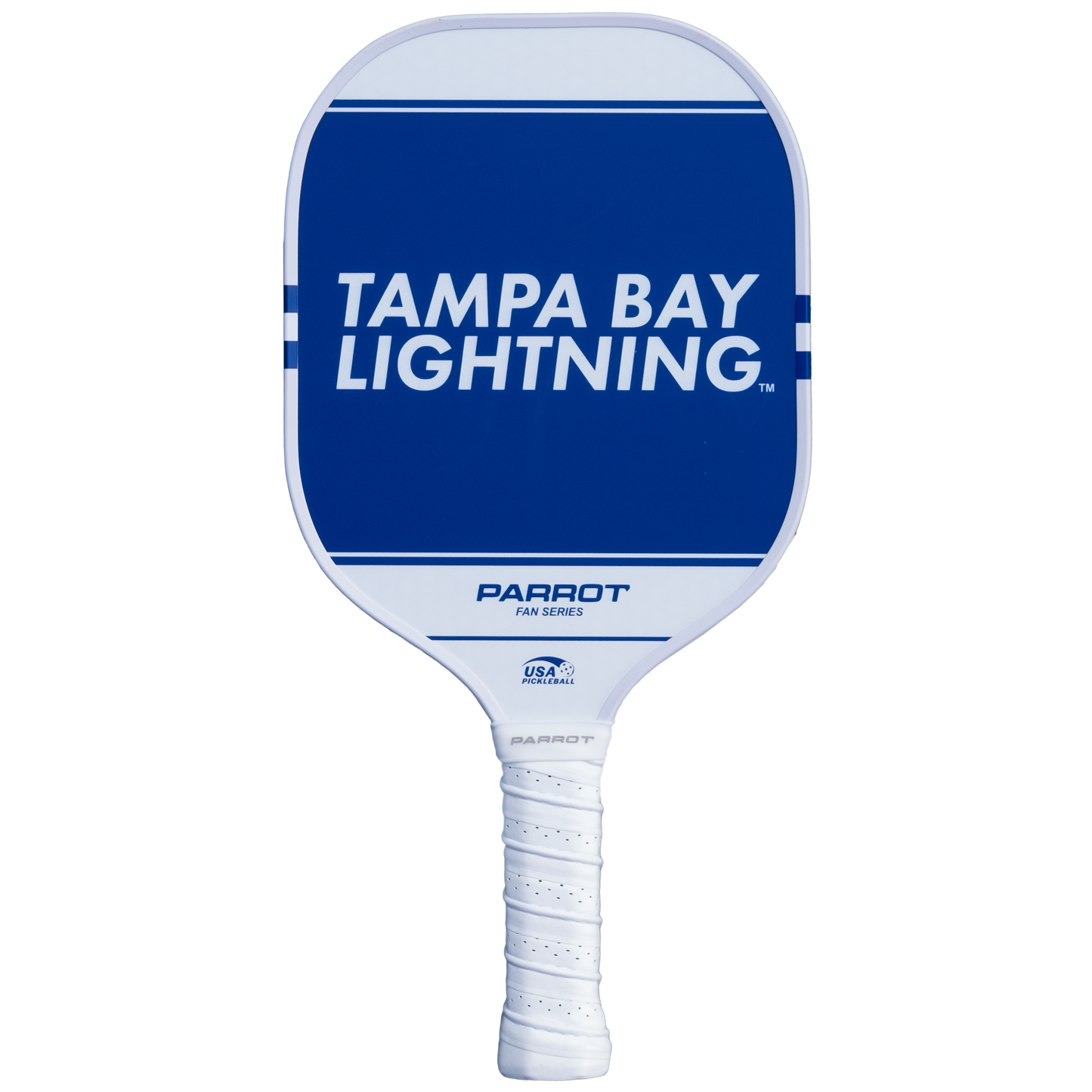 Tampa Bay Lightning Sport Plus pickleball paddle back view