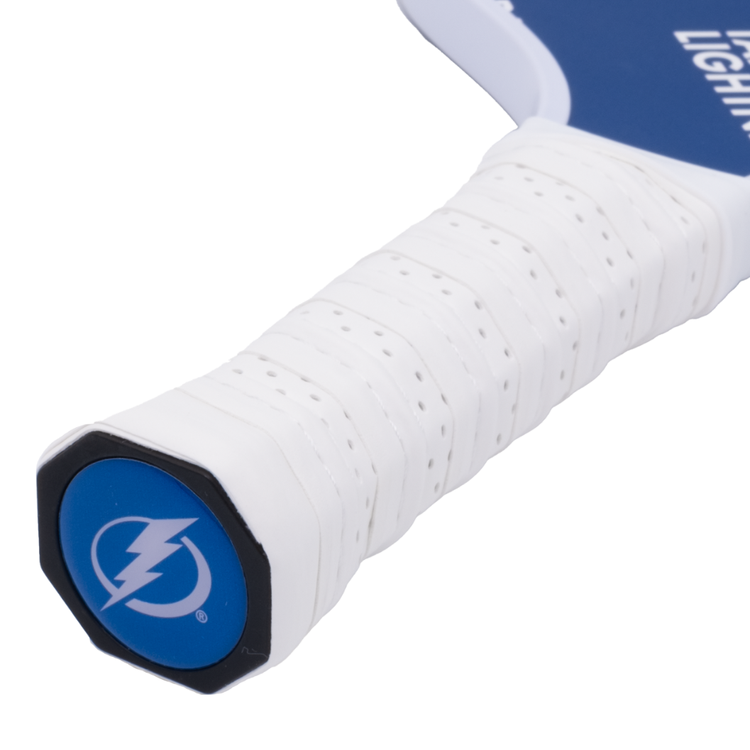 Tampa Bay Lightning pickleball paddle handle logo