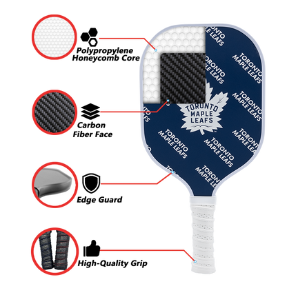 Toronto Maple Leafs standard pickleball paddle additional view