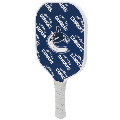 Vancouver Canucks pickleball paddle back view