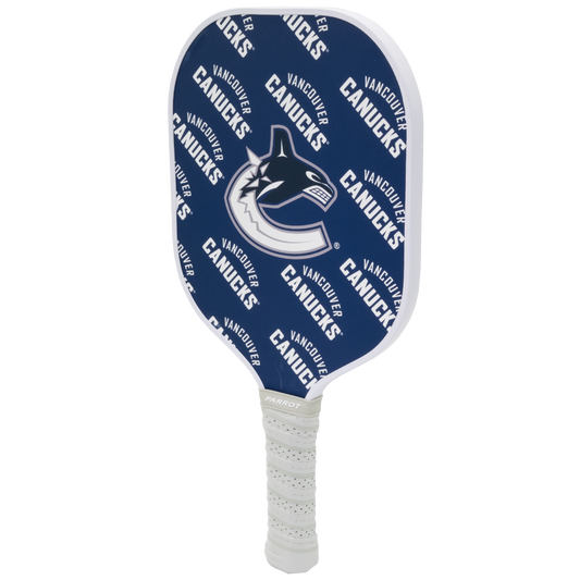 Vancouver Canucks pickleball paddle back view