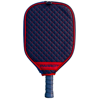 Washington Capitals Navy quilted pickleball paddle cover back view
