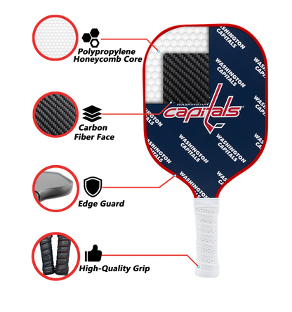 Washington Capitals standard pickleball paddle additional view