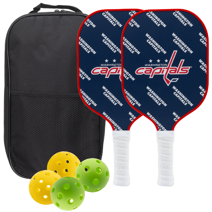 Washington Capitals pickleball paddle set with balls and carry case
