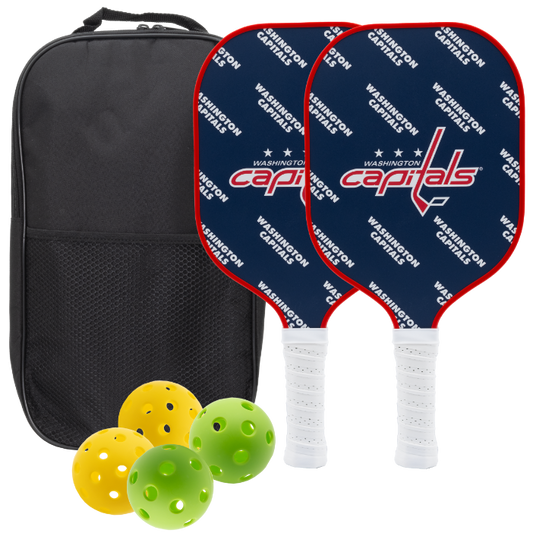 Washington Capitals pickleball paddle set with balls and carry case