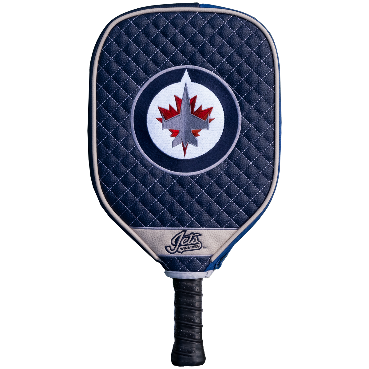 Winnipeg Jets quilted pickleball paddle cover