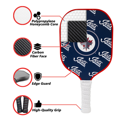 Winnipeg Jets standard pickleball paddle additional view
