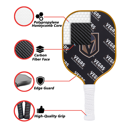 Vegas Golden Knights standard pickleball paddle additional view
