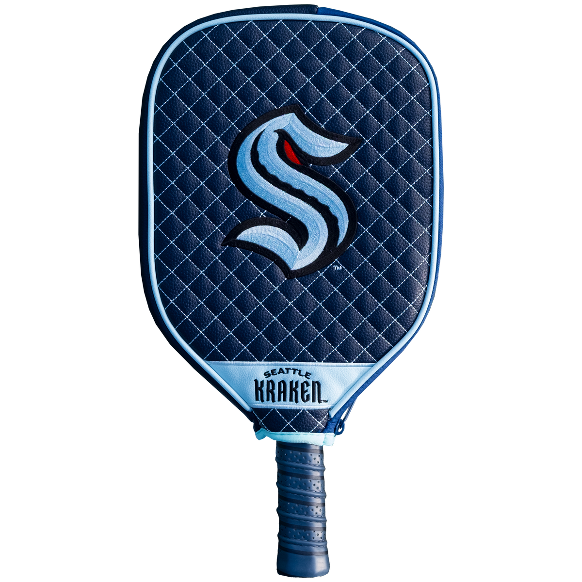 Seattle Kraken quilted pickleball paddle cover