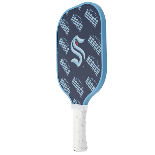 Seattle Kraken pickleball paddle back view