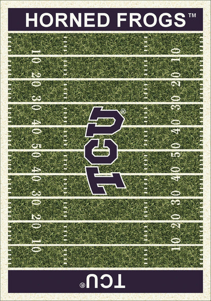 TCU Horned Frogs Homefield Rug - Officially Licensed NCAA Area Rug