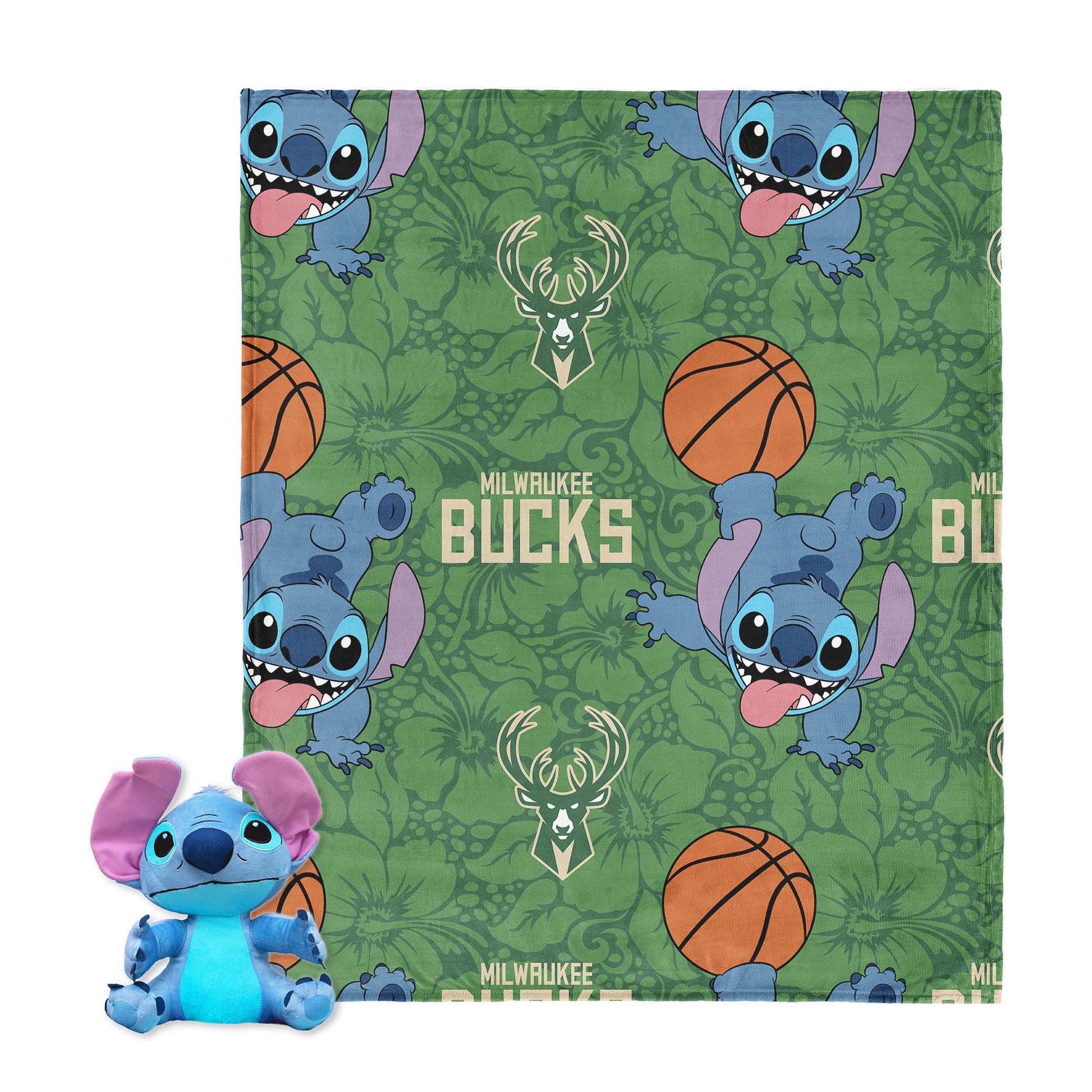 Milwaukee Bucks Lilo and Stitch Hugger Toy