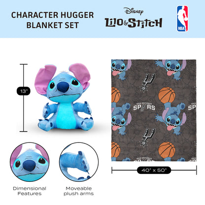 San Antonio Spurs Lilo and Stitch Hugger Dimensions