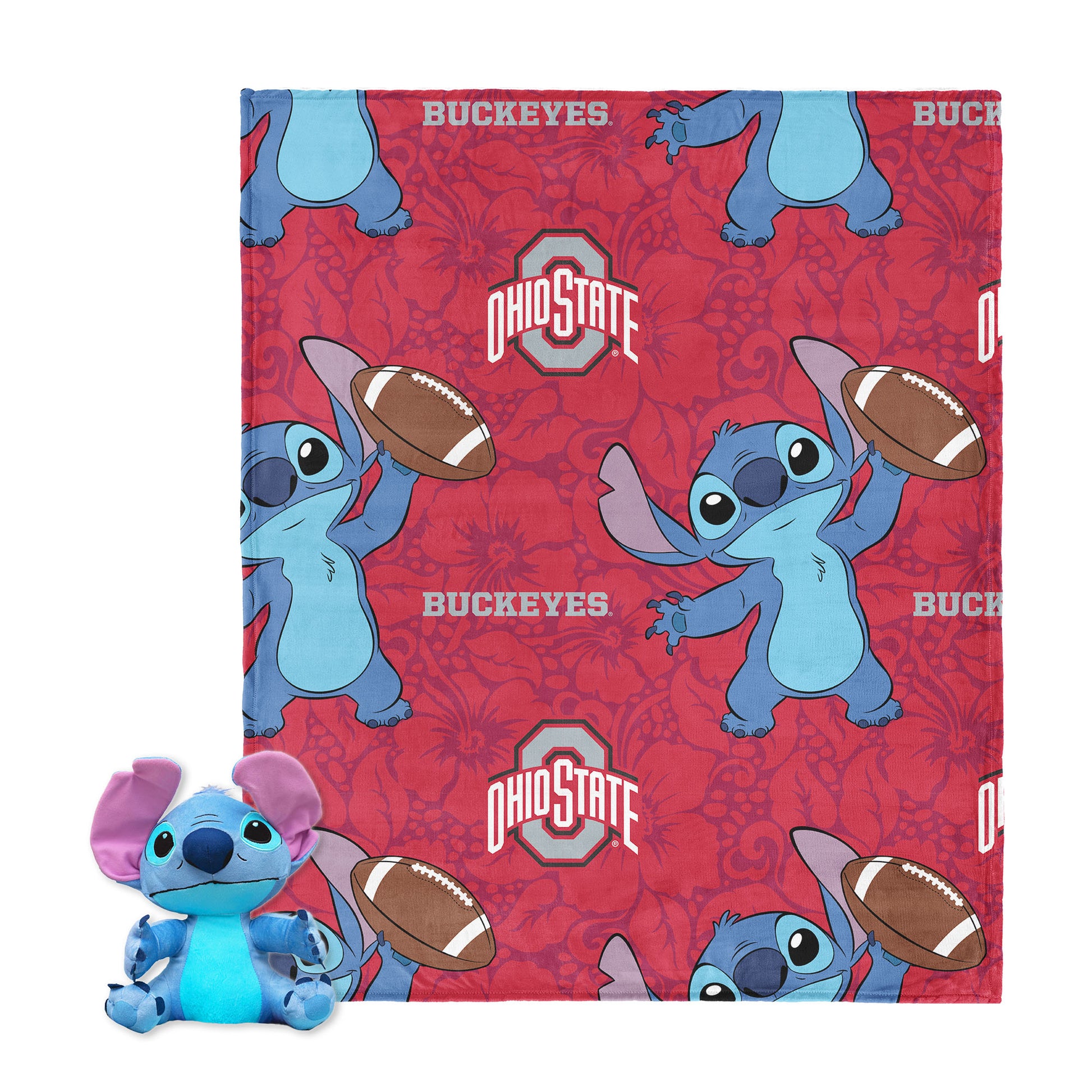 Ohio State Buckeyes Lilo and Stitch Hugger Toy