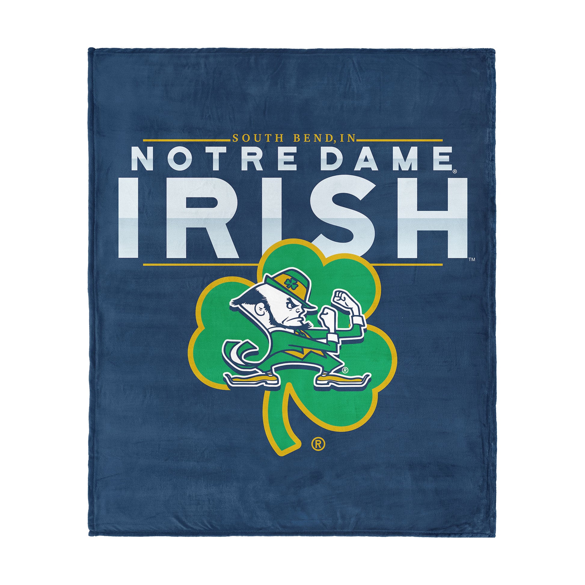 Notre Dame Fighting Irish TERRITORY silk touch throw blanket