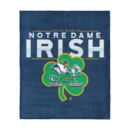 Notre Dame Fighting Irish TERRITORY silk touch throw blanket