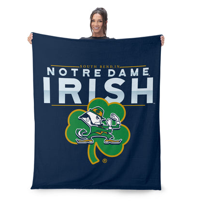 Notre Dame Fighting Irish TERRITORY silk touch throw blanket lifestyle