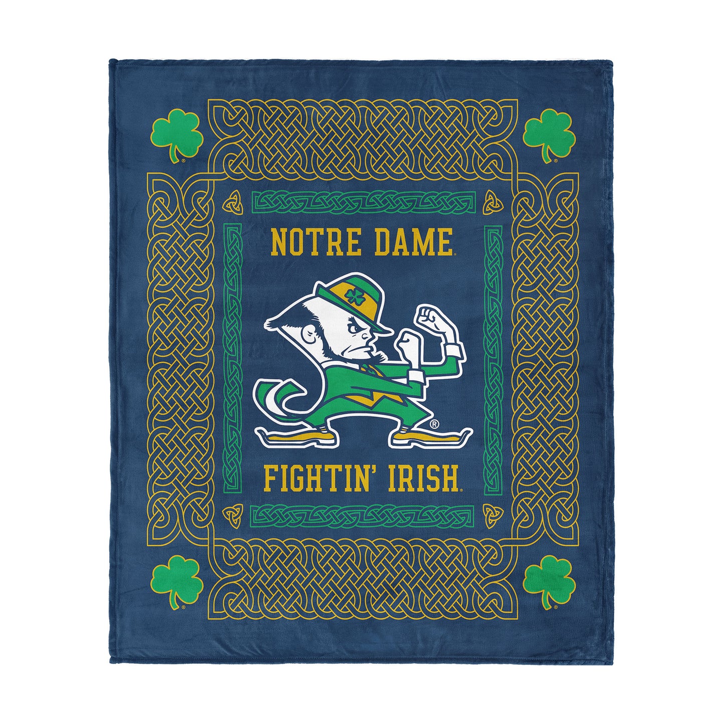 Notre Dame Fighting Irish heritage silk touch throw blanket
