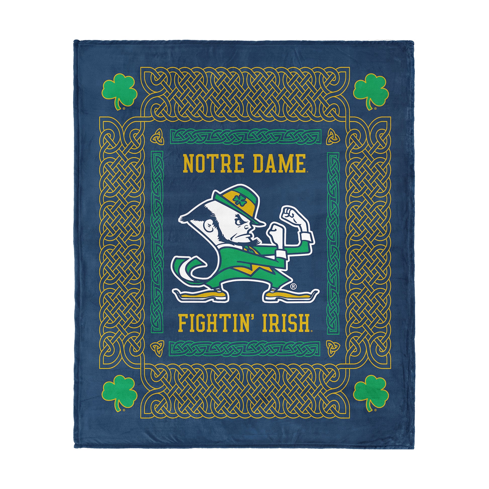Notre Dame Fighting Irish heritage silk touch throw blanket