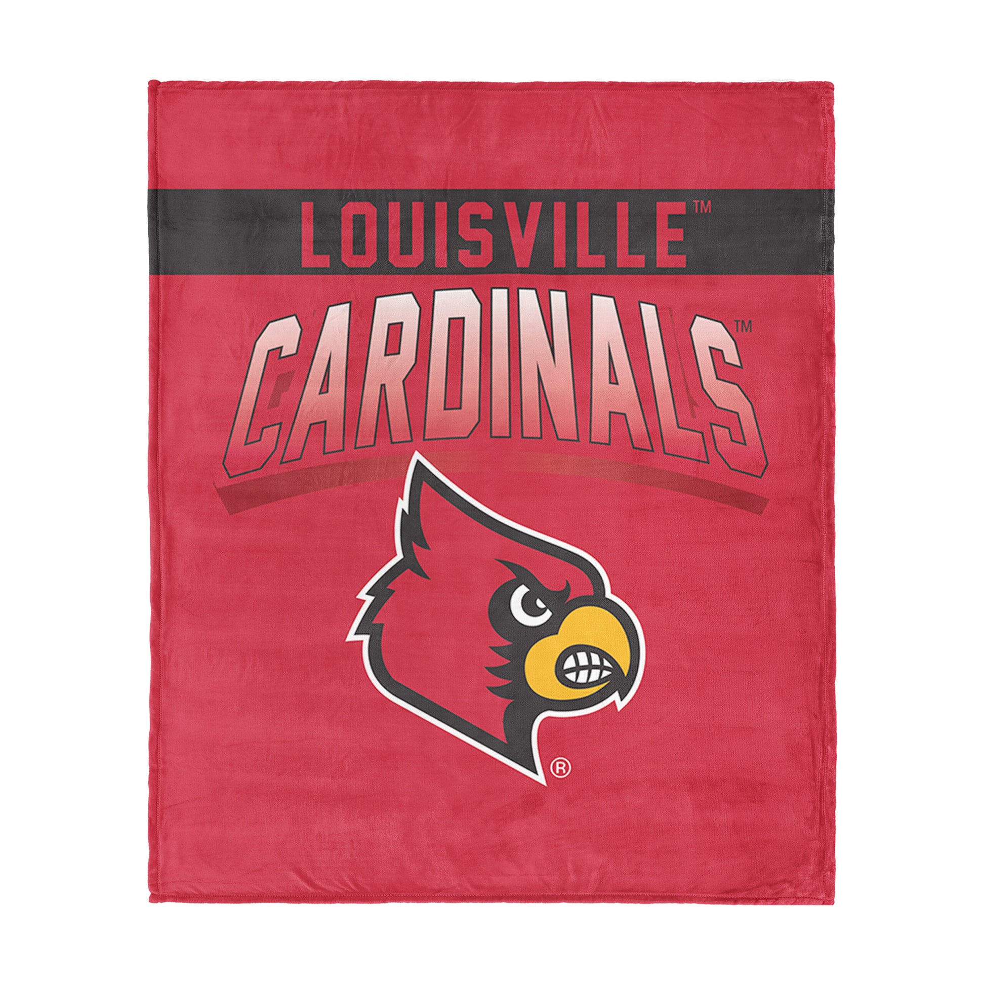 Louisville Cardinals bevel silk touch throw blanket