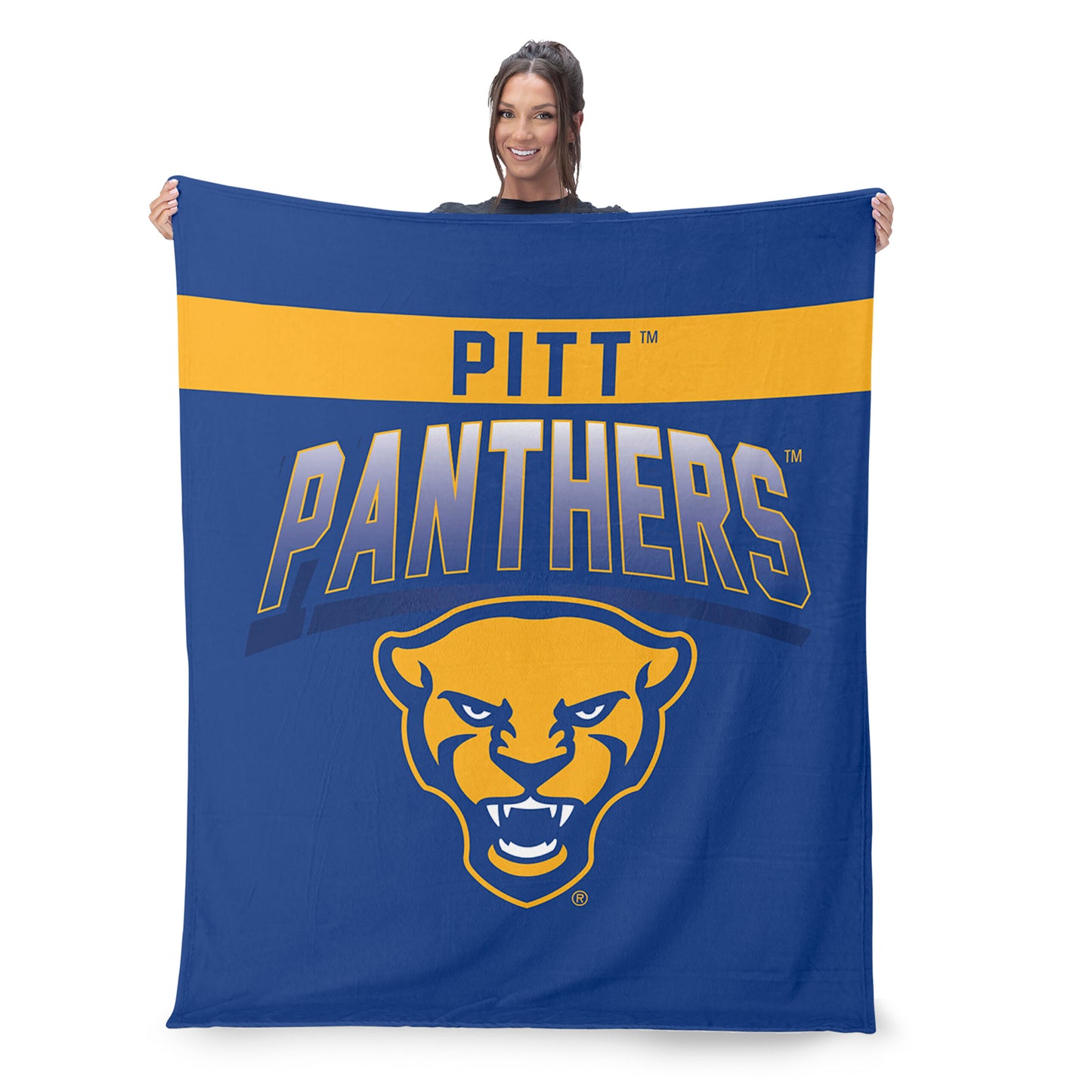 Pittsburgh Panthers large throw blanket
