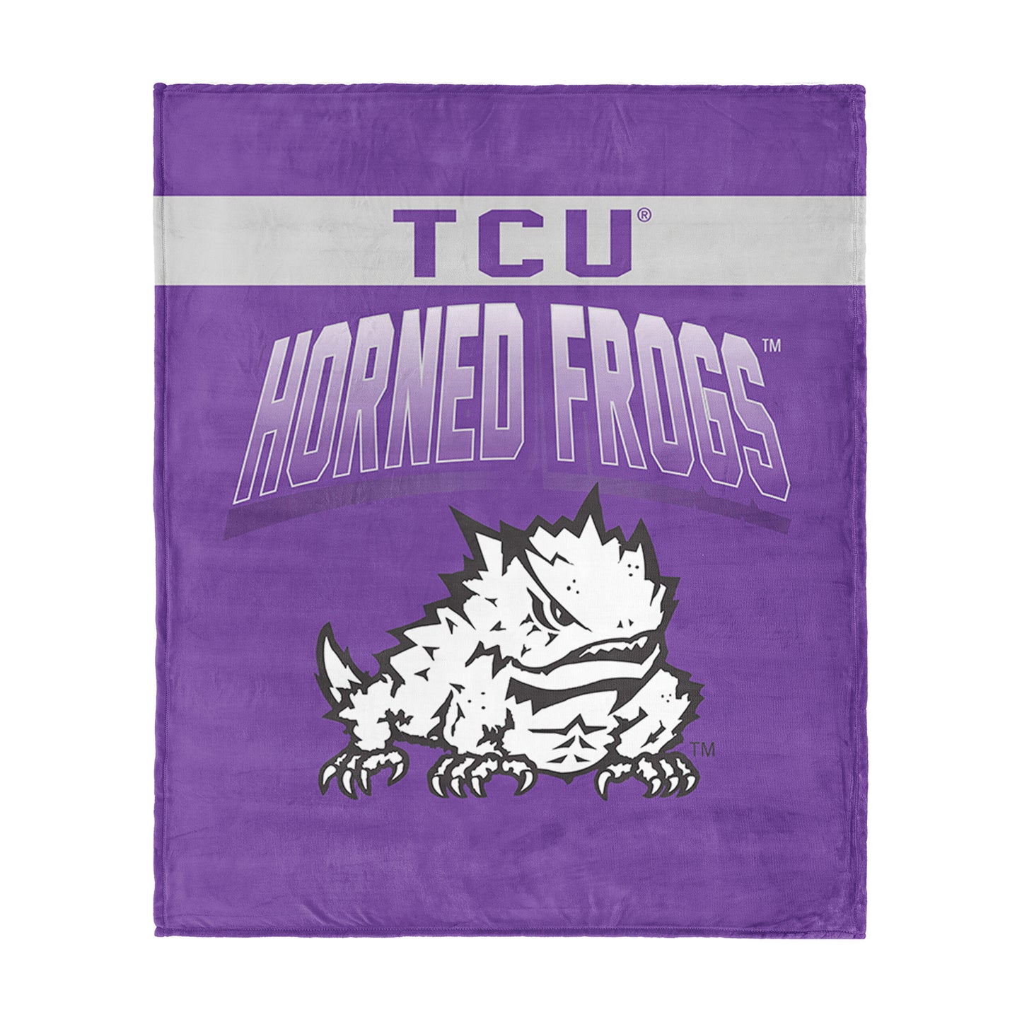 TCU Horned Frogs bevel silk touch throw blanket