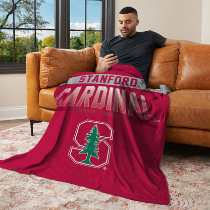 Stanford Cardinal bevel lounging throw blanket