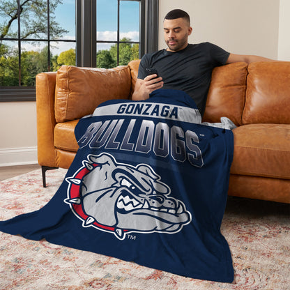 Gonzaga Bulldogs bevel lounging throw blanket