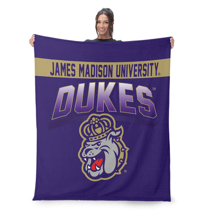 James Madison Dukes large throw blanket