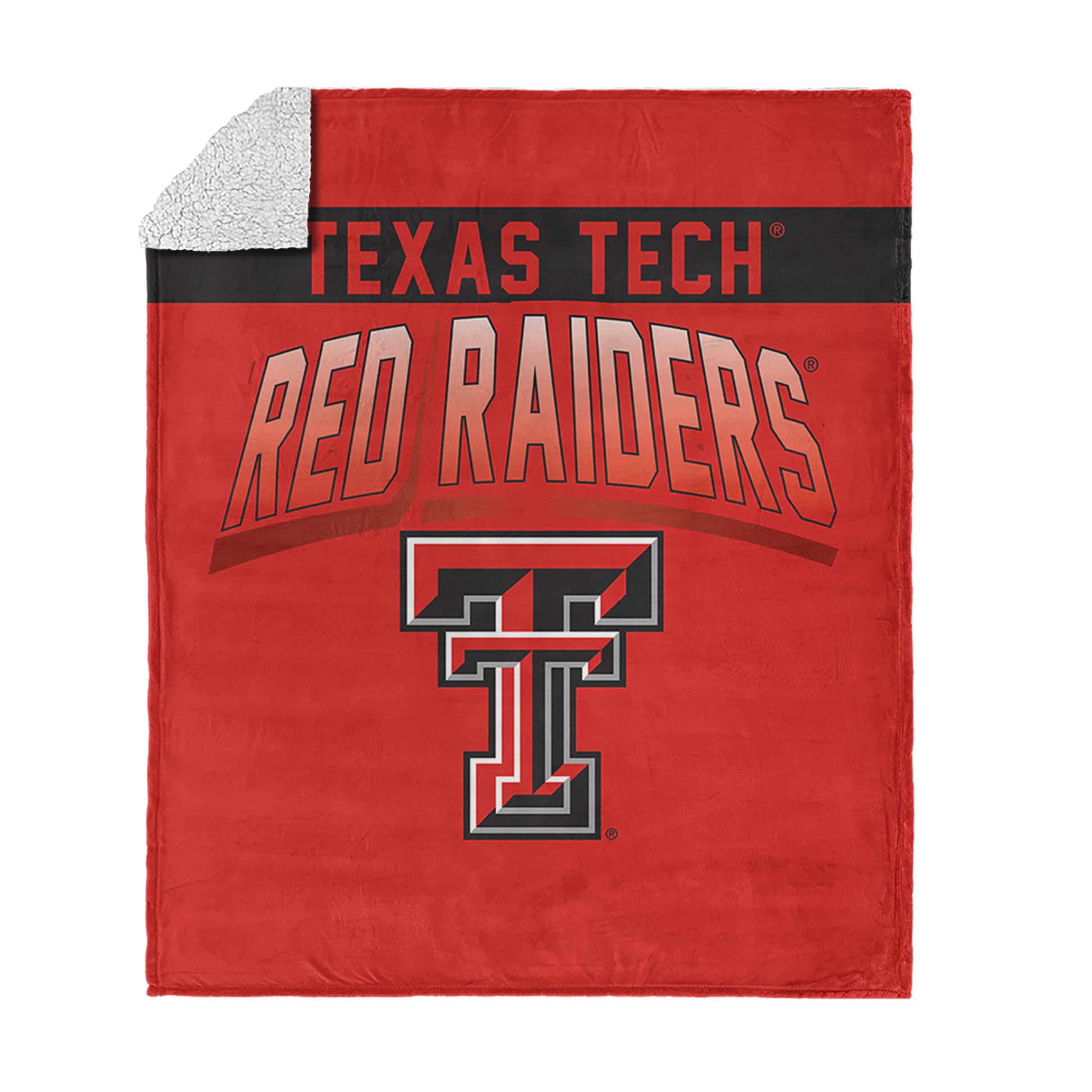 Texas Tech Red Raiders BEVEL 50 X 60 SHERPA Throw Blanket
