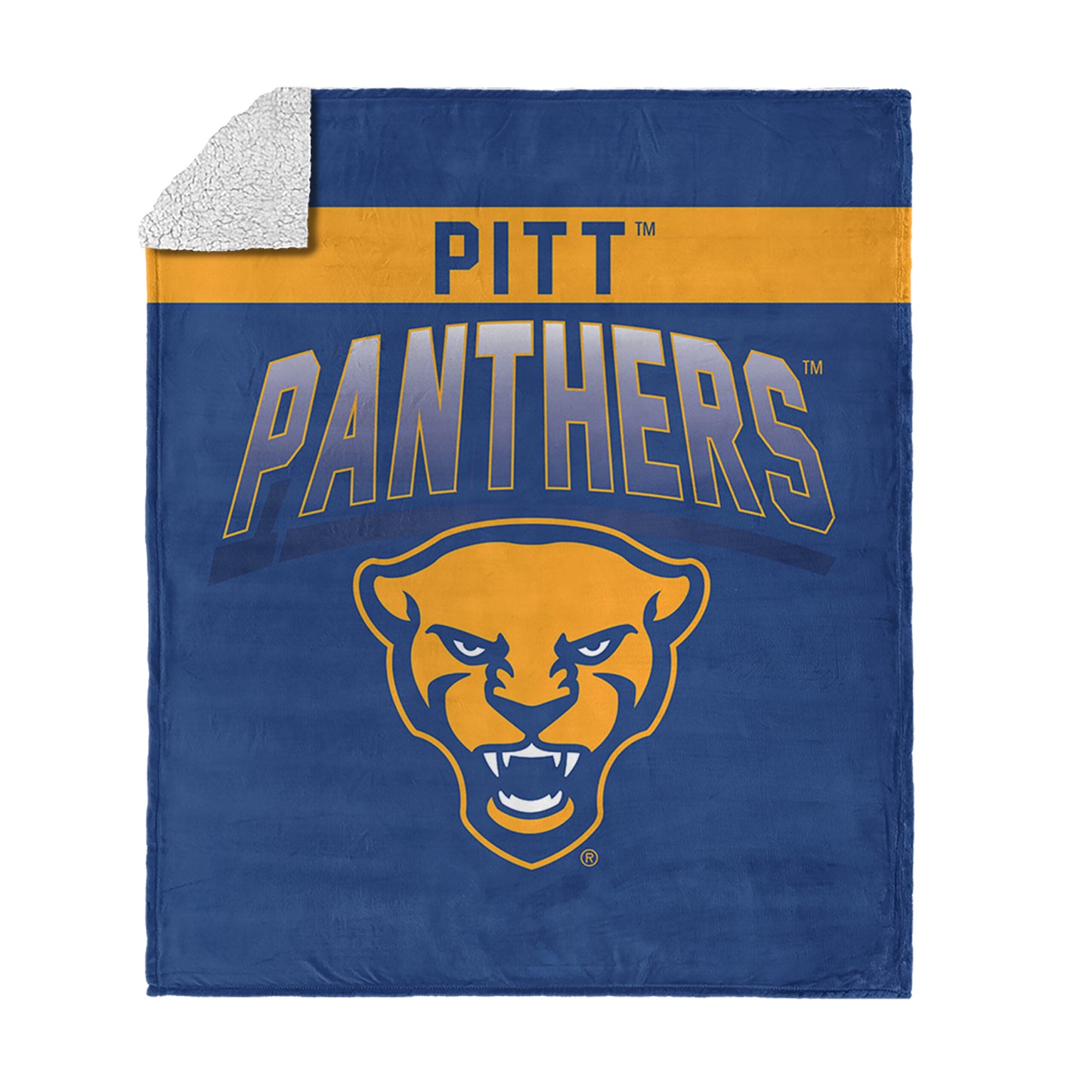 Pittsburgh Panthers BEVEL 50 X 60 SHERPA Throw Blanket