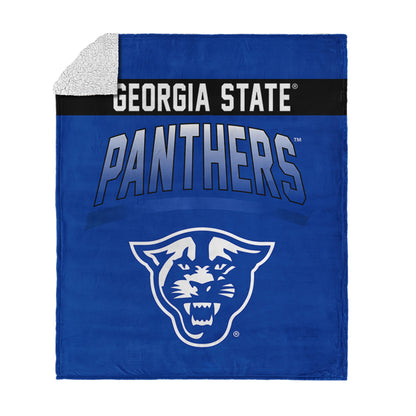 Georgia State Panthers BEVEL 50 X 60 SHERPA Throw Blanket