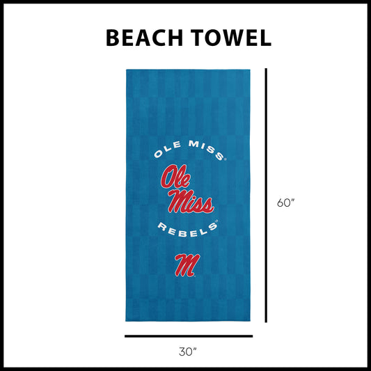 Mississippi Rebels Beach Towel Dimensions