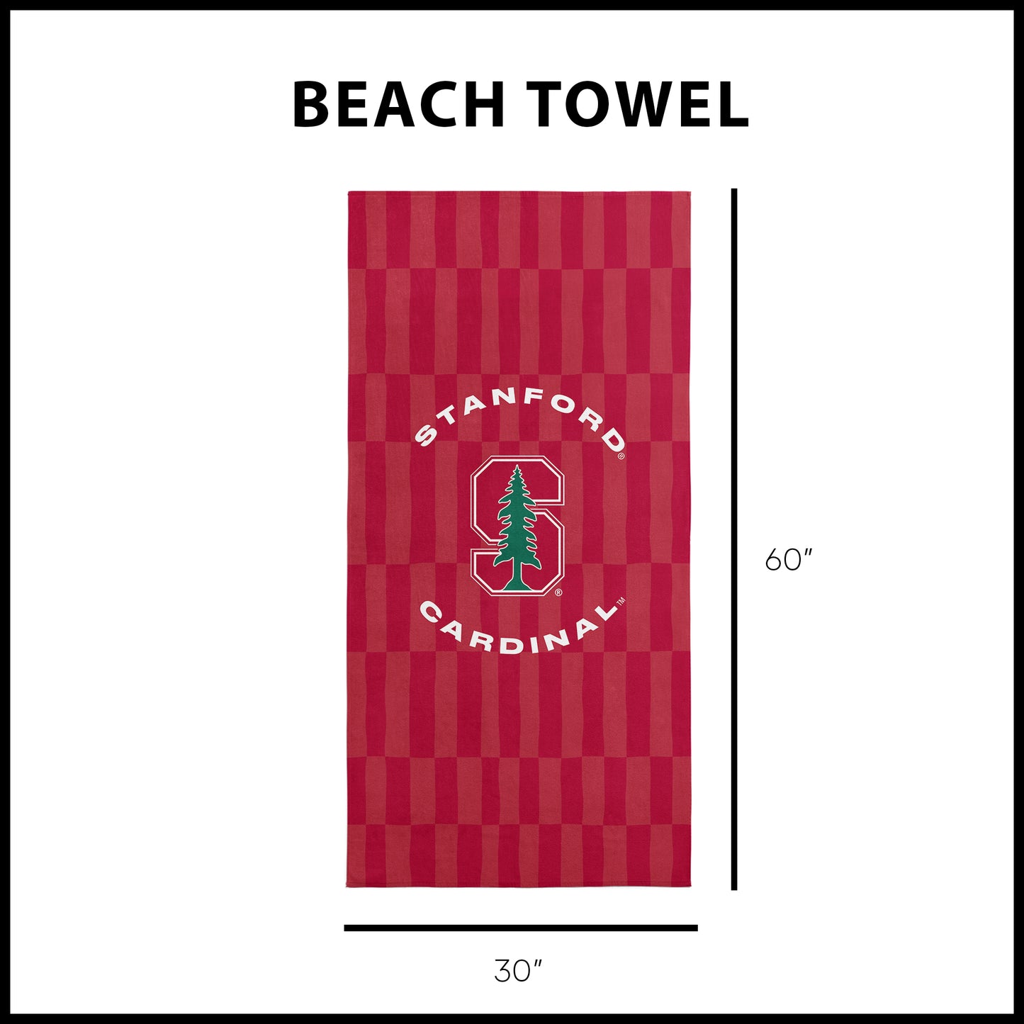 Stanford Cardinal Beach Towel Dimensions