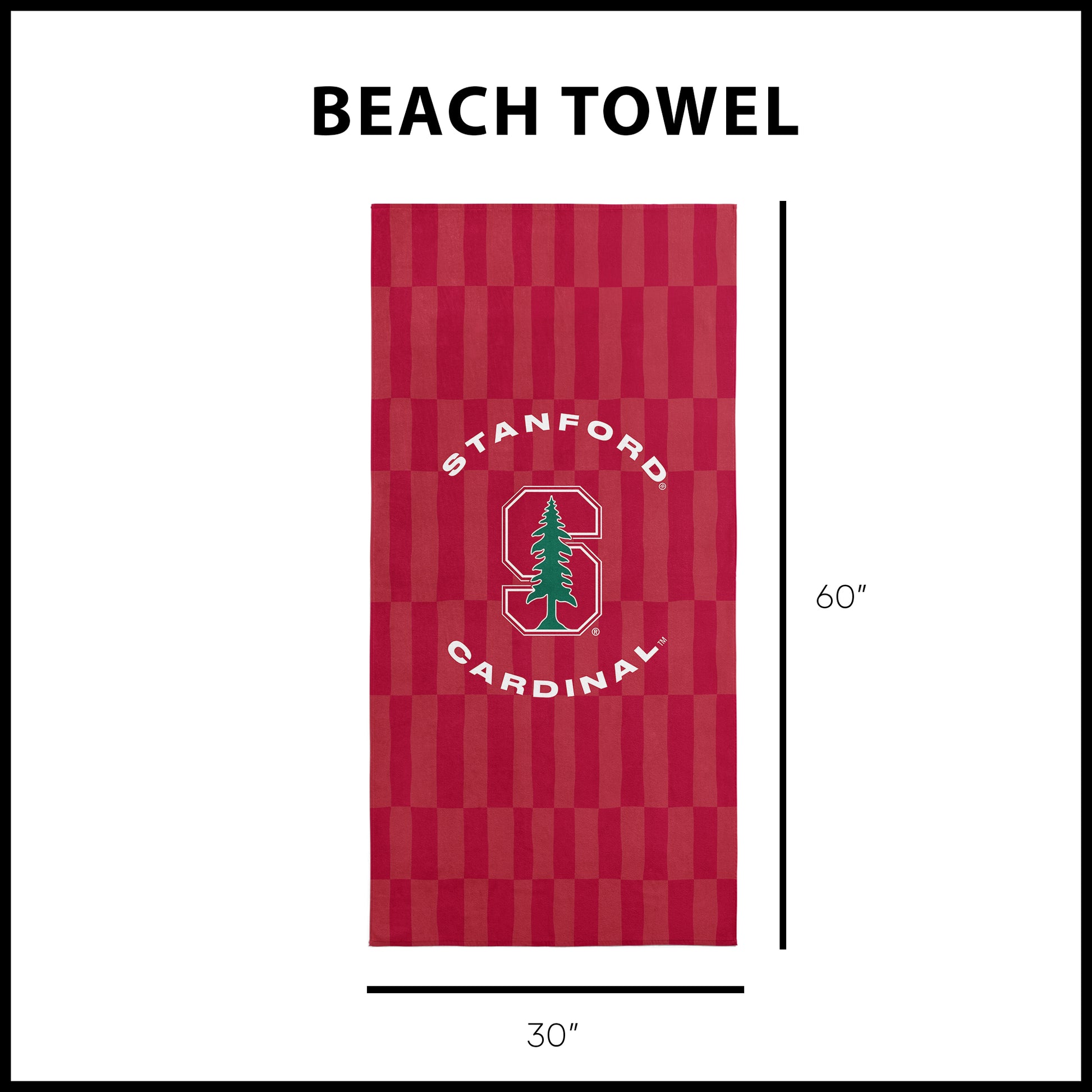 Stanford Cardinal Beach Towel Dimensions