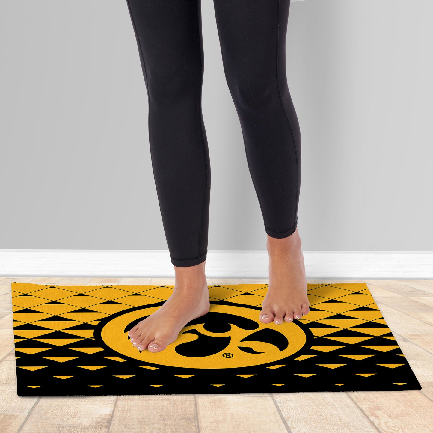 Iowa Hawkeyes floor mat
