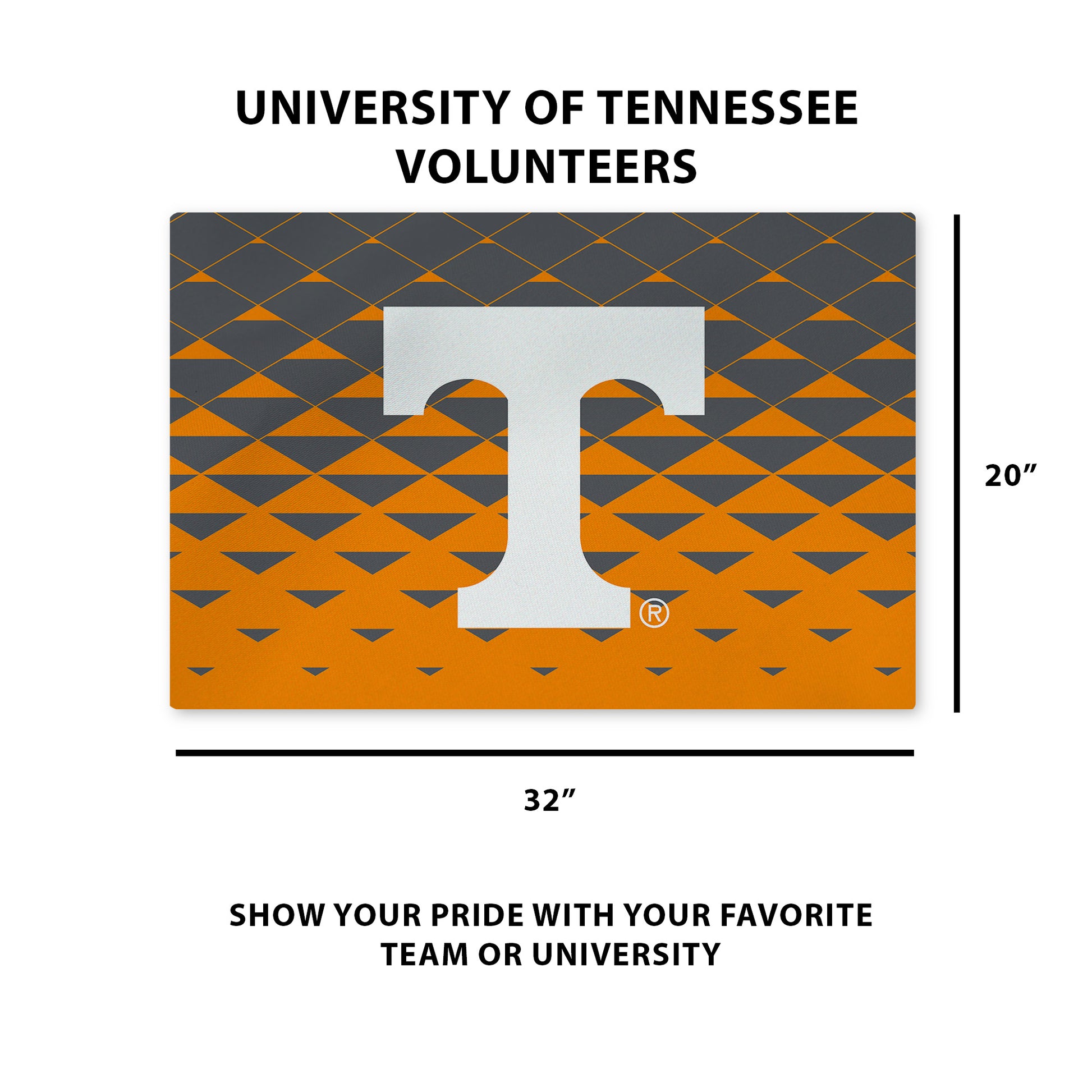 Tennessee Volunteers Washable Rug Dimensions