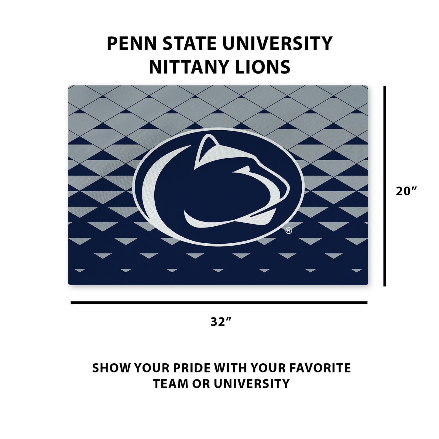 Penn State Nittany Lions Washable Rug Dimensions