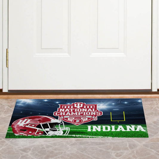 Indiana Hoosiers college football champions door mat