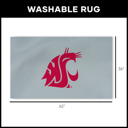 Washington State Cougars Large Washable Rug Dimensions