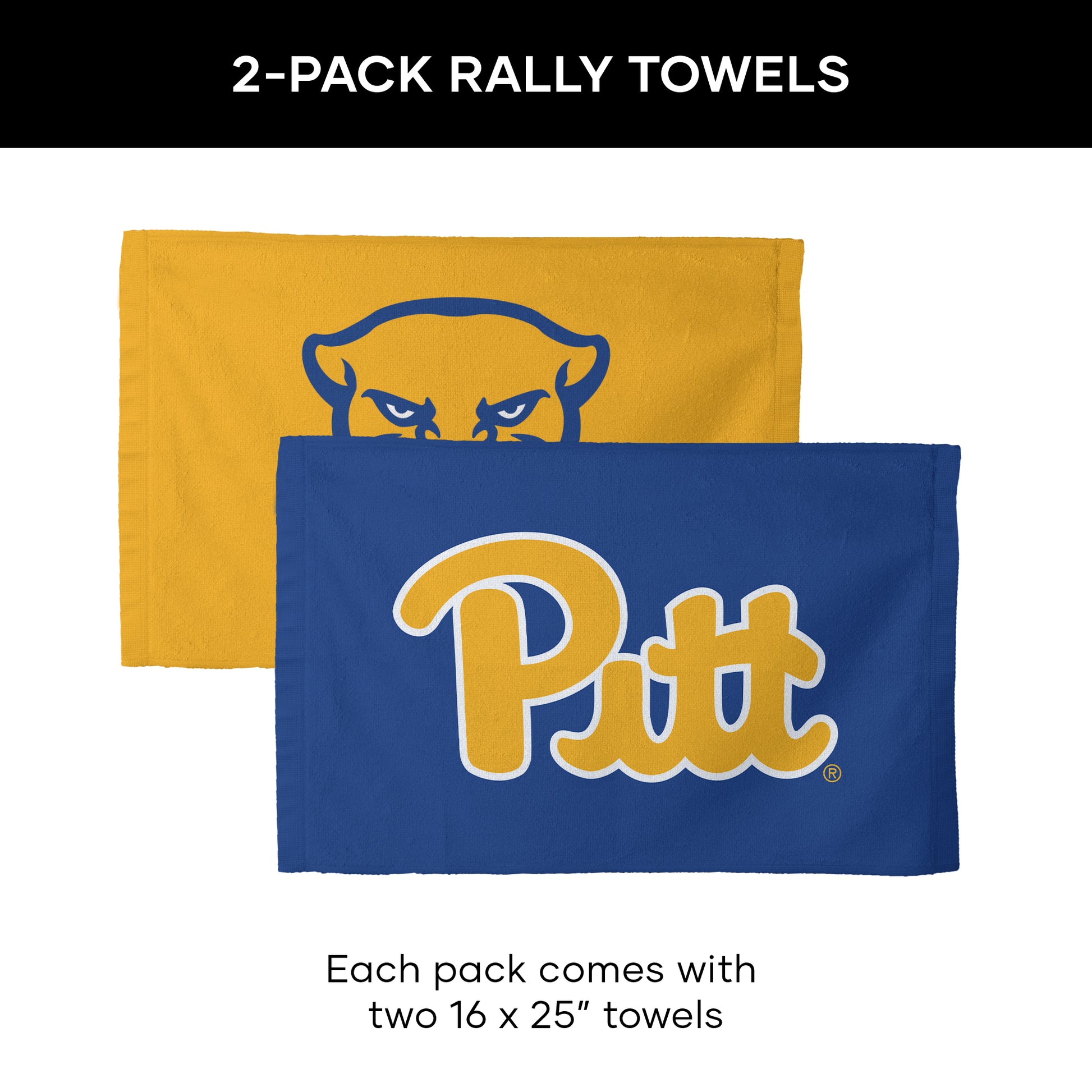Pittsburgh Panthers Fan Towel set dimensions