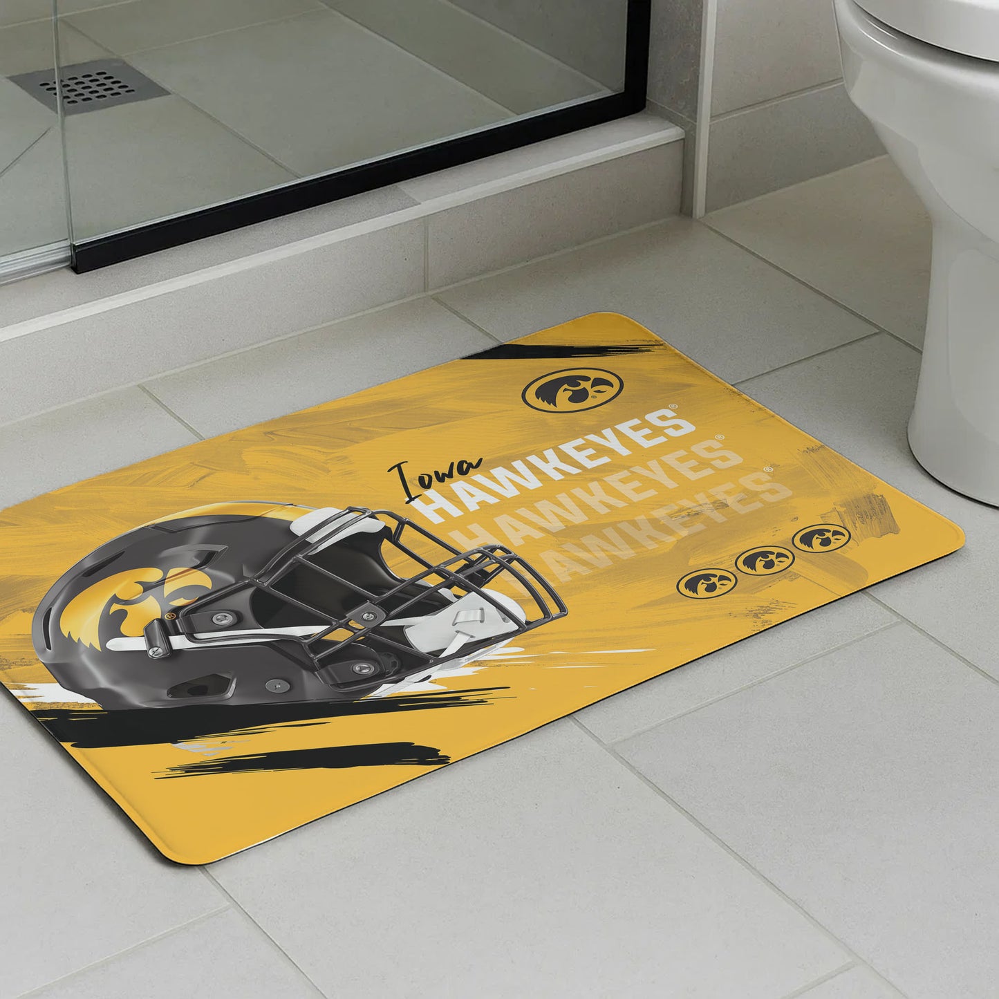 Iowa Hawkeyes bath mat