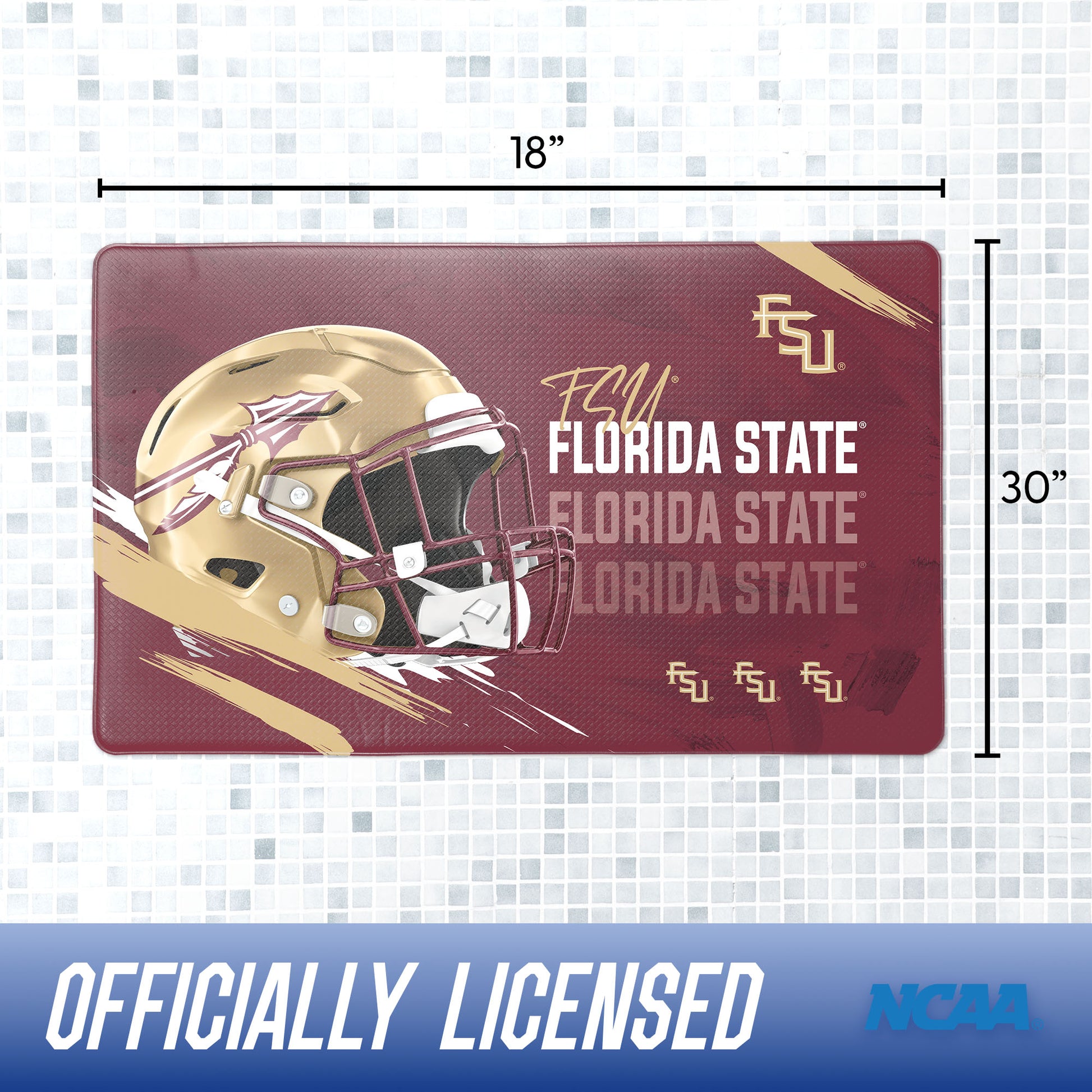 Florida State Seminoles bath rug dimensions
